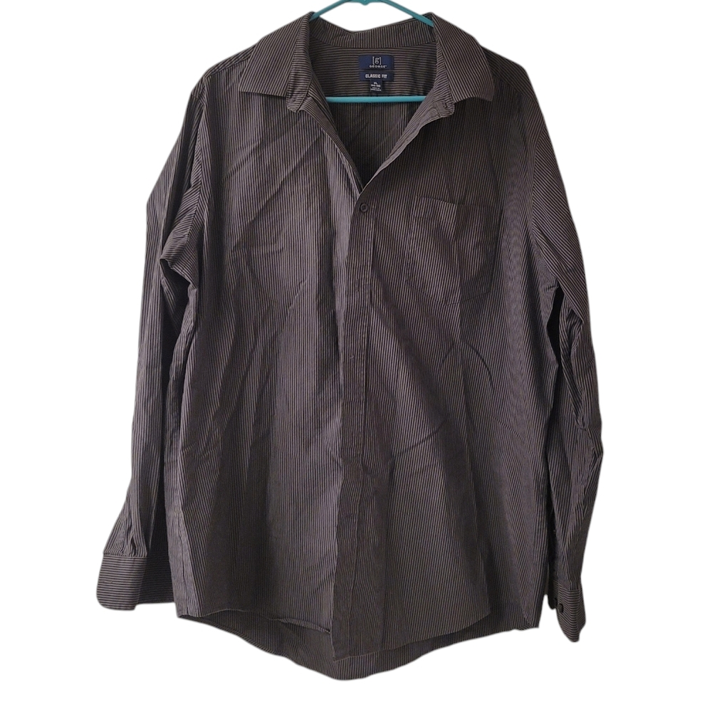 Men's Long-sleeved Button Down Dress Shirt